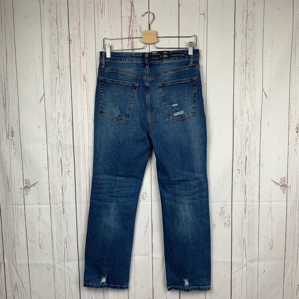Umgee High Waist Straight Leg Distressed Jeans - Picture 4 of 7